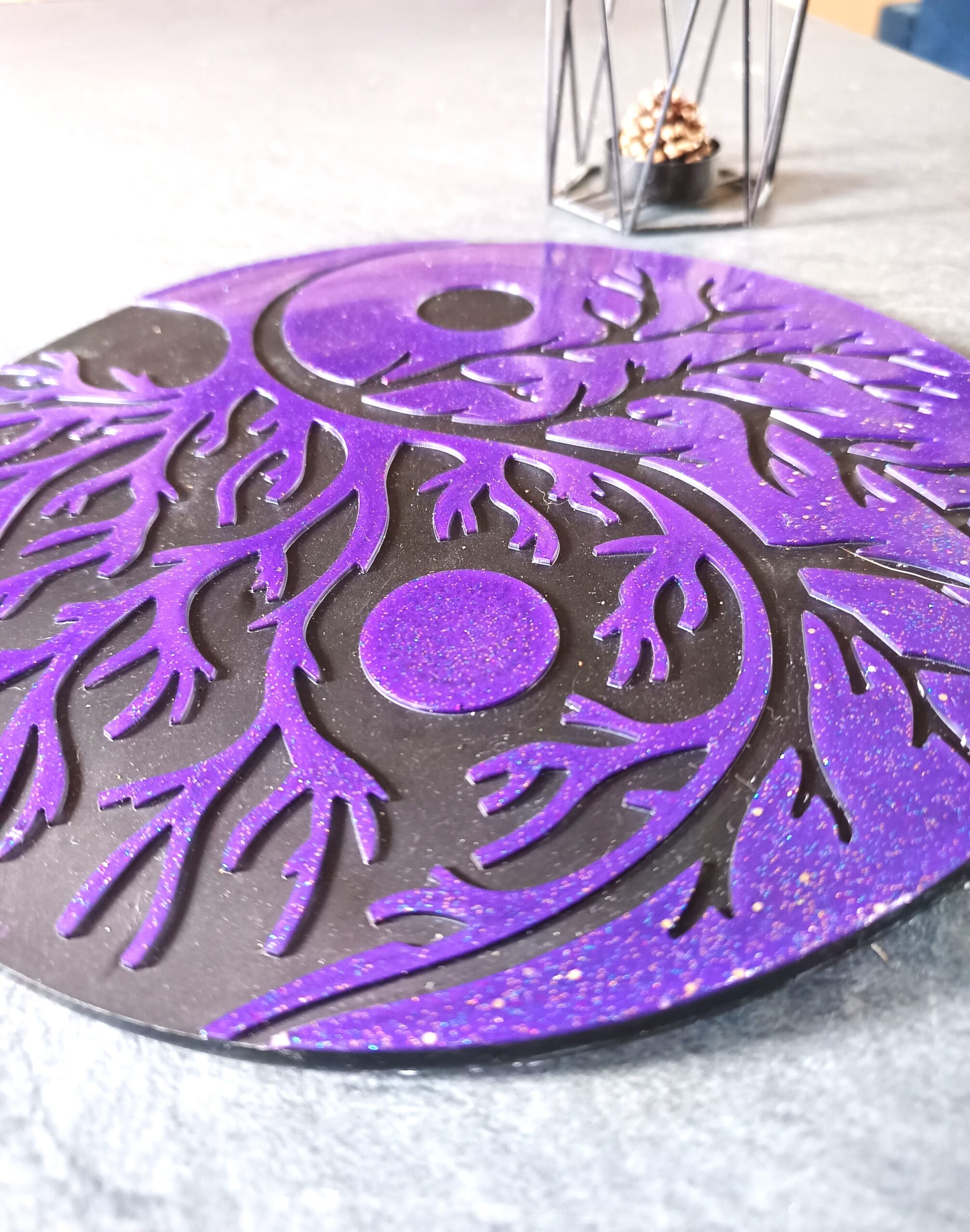Cercle sacré Yin et Yang violet☯️ – Image 6